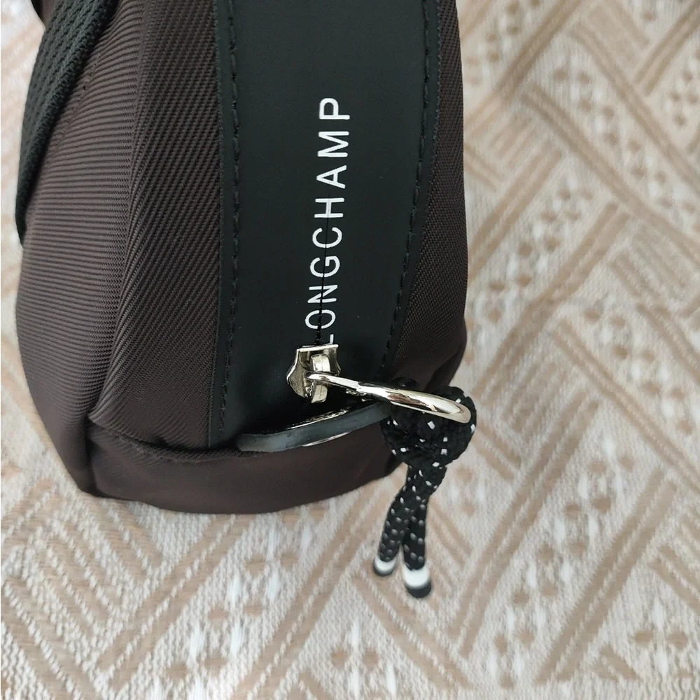 Longchamp Brown and Black Duffel Crossbody